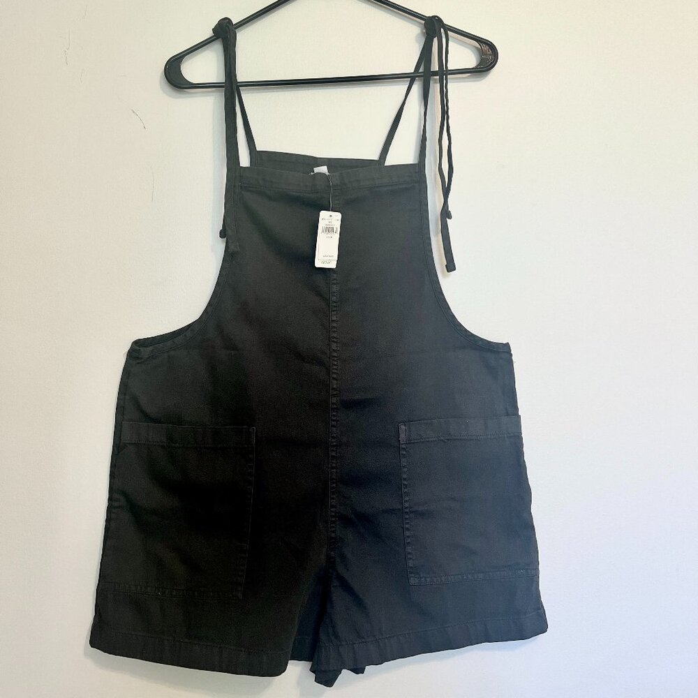 Aerie Romper Tie Dark Gray Jumpsuit